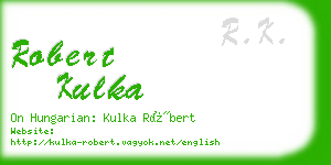 robert kulka business card